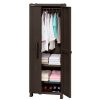 Armario-para-Ropa-Apariencia-Rattan-Wengue-abierto