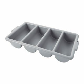 FG336200GRAY Organizador para cubiertos con cuatro compartimientos